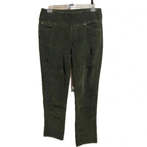 Chadwick’s of Boston pull on comfort stretch corduroy green pants 6